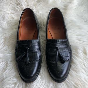 Allen Edmonds Black Bridgeton Leather Tassel Loafers